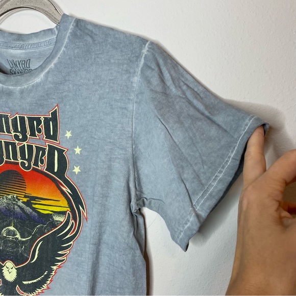 Lynyrd Skynyrd washed out baby tee fit graphic band tee - Picture 4 of 7